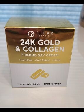 24K Gold & Collagen Firming Day Cream - Gold